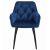 JORK szék - sötétkék bársony / fekete lábak x 1 146454182