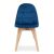 BORA szék - sötétkék bársony x 3 146459393