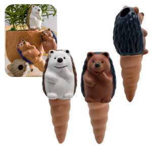 Kerámia süni önöntöző tüske 7,8×16,5 cm, mix szín, 4 db 146471873 - Csepegtető öntöző