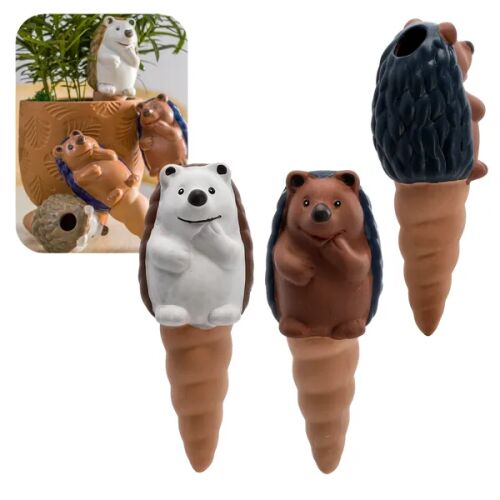 Kerámia süni önöntöző tüske 7,8×16,5 cm, mix szín, 4 db 146471873