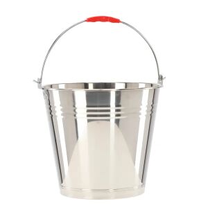 Rozsdamentes acél vödör 14 l, ezüst, műanyag markolat 146472093 - Vödör