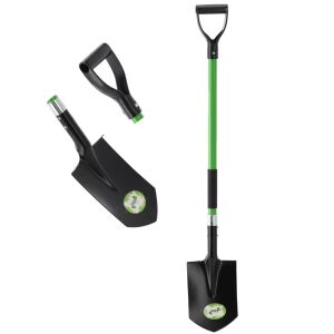 Éles ásó üvegszálas 120 cm nyéllel, fekete/zöld 146472270 - Ültetőszerszám