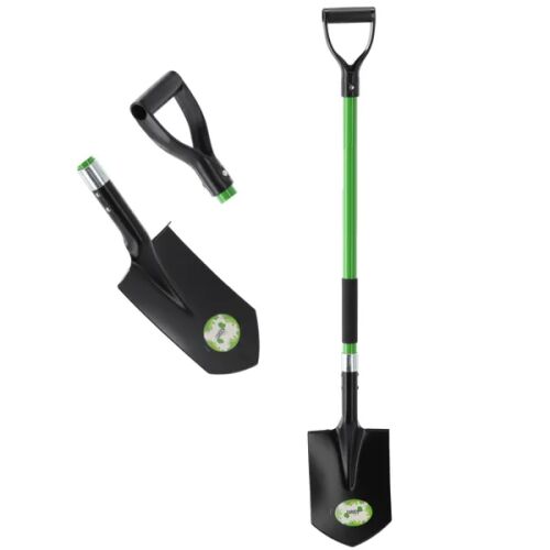 Éles ásó üvegszálas 120 cm nyéllel, fekete/zöld 146472270