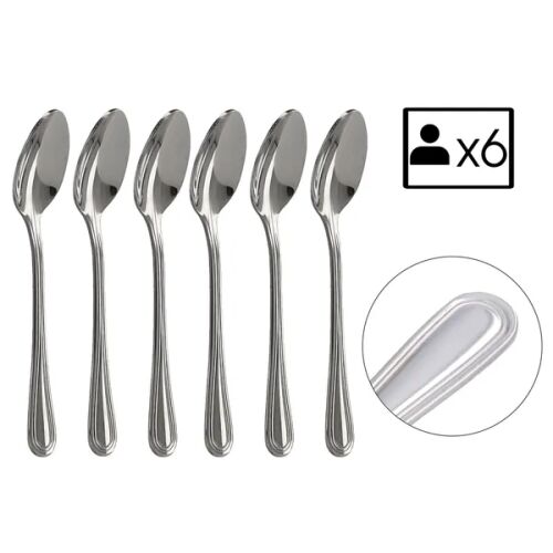 London sorozat 6 db rozsdamentes acél mokkáskanál készlet