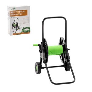 Kerti locsolótömlő kocsi, acél vázzal, 50 m, UV-álló 146472712 - Tömlőkocsi