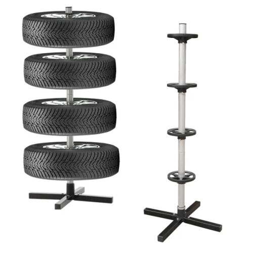 Gumitartó állvány 45×45×105 cm, 4 kerékhez, 100 kg teherbírás 146472772