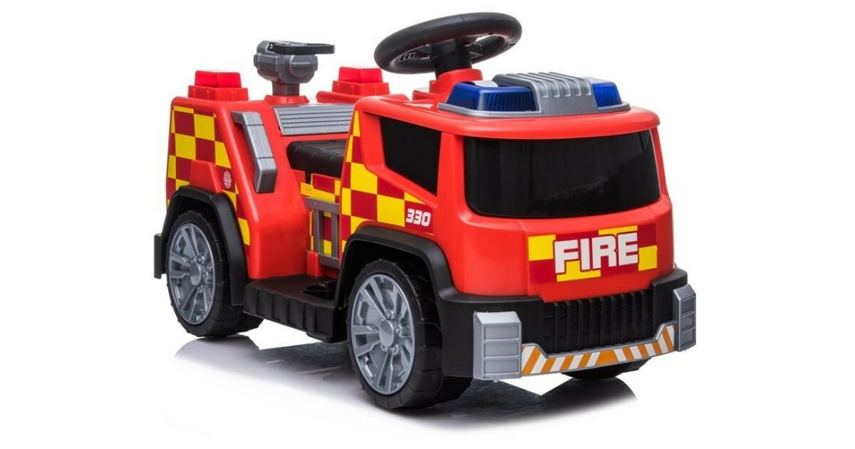 Firefighter Truck TR1911 Electric Ride On Car - Red | Pepita.hu