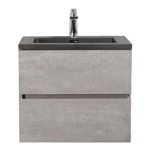 Wellis Mallorca 60 matt fekete quartz sand mosdó 146474443 - Wellis