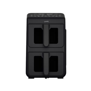 LaFe DualFry, Air Fryer, 2460W, 2x5 liter, 40-200°C, 2 rekesz, Ablakos, Fekete, Forrólevegős sütő 146476306 - Lafe