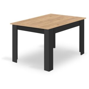 Asztal NP 120x80 Artisan fekete lábak