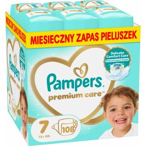 Pampers Prémium Care pelenkák 7, 15+ kg, 108 db