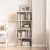 Otvorená stojaca knižnica, biela, moderná policová jednotka, 140 cm 146479681