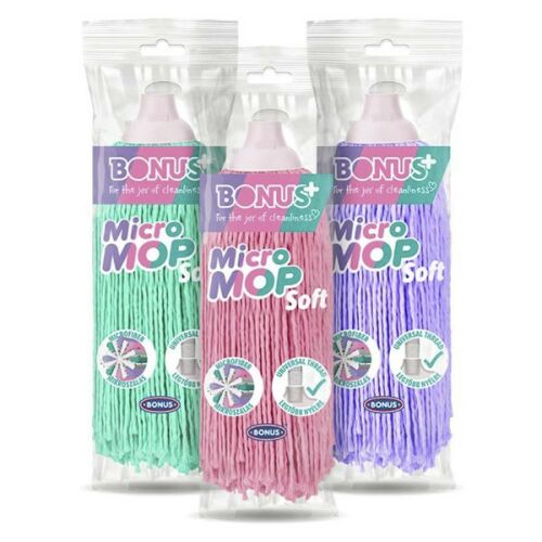 Felmosó pótfej BONUS Soft csavaros pasztell színek 175 g 146493581