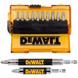 CSAVARHÚZÓ BITKÉSZLET + TARTÓ 14 RÉSZES - DW DT71570-Q 146501703 - Fúrók és csavarozó kiegészítő