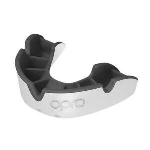 Opro Gyermek Szájvédő Ezüst Fehér/Fekete