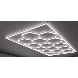 Hexagon LED hatszögletű lámpa mennyezeti panel világítás garázsműhelyhez 484 x 243 cm 146518950 - Mennyezeti lámpa