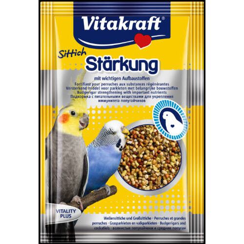 Vitakraft Vitality Plus – Erőnlét javító kiegészítő eledel hullámos papagájoknak (30 g)