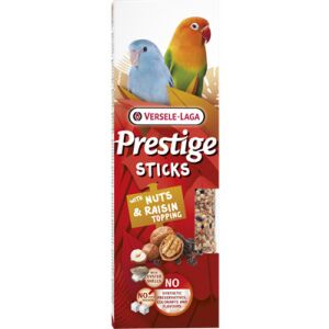 Versele Laga Prestige Sticks Dupla Rúd (mogyoró, dió, mazsola) | Kiegészítő eledel kispapagájok számára – (2 db) 60 g 146519424 - Madártartás