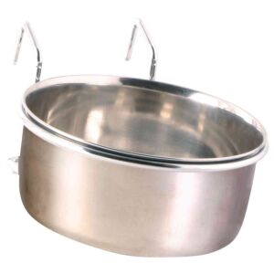 Trixie Bowl with Holder, Stainless Steel | Madáretető (fém) kalitkákba - 600 ml / 12 cm 146519433 - Macskatartás