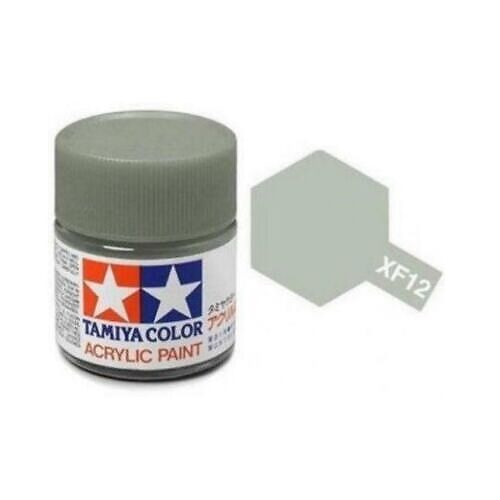 Tamiya XF-12 Acrylic Paint Mini Flat Japanese Navy Grey 10ml (81712) 146519475