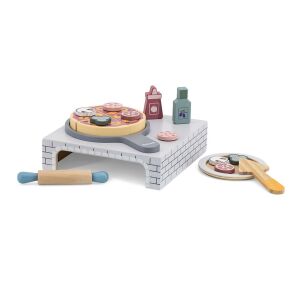 Fa pizza készlet Viga 146519624 - Játék élelmiszer