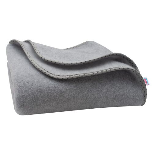 Gyerek fleece takaró New Baby 100x75 szürke csillagok