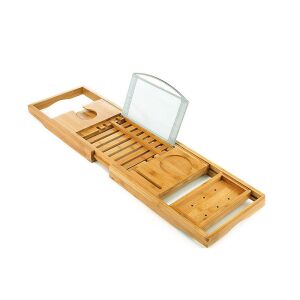 Állítható fürdőkád tálca bambusz 146519637 - Fürdőkád kiegészítő