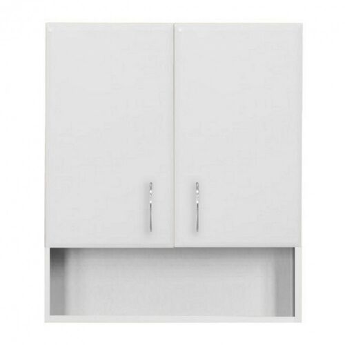 Bianca Plus 60-as Faliszekrény 2 ajtóval, nyitott alsó résszel, magasfényű fehér színben 146519711