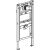 GEBERIT Duofix univerzális vizelde szerelőelem, 112-130cm 146519780