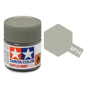 Tamiya XF-14 Acrylic Paint Mini Flat Japanese Army Grey 10ml (81714) 146519820 - Akrilfesték