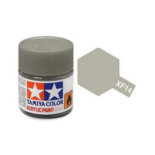 Tamiya XF-14 Acrylic Paint Mini Flat Japanese Army Grey 10ml (81714) 146519820