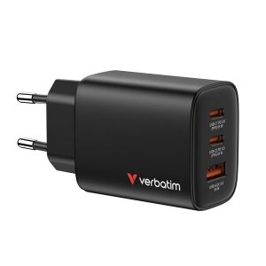Verbatim 32352 Essentials 65W fekete GaN hálózati töltő 146521081 - Hálózati adapter