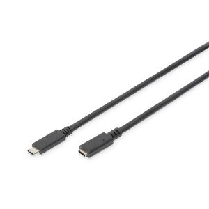 DIGITUS SuperSpeed UHD 4K 3.1 Gen2 USB Type-C hosszabbító kábel 1,5m 146521184 - Adatkábel