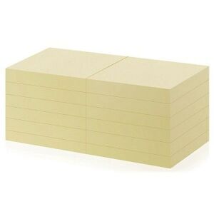 Office Depot 76x76mm újrahasznosított sárga jegyzettömb 146521577 - Jegyzettömb
