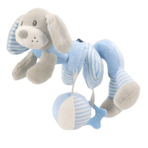Spirálos játék kiságyra Baby Mix kutya kék 146521886 - Babajáték
