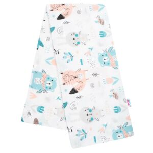 Flanel pelenka nyomtatott mintával New Baby fehér állatkák 146521932 - Pelenkázás