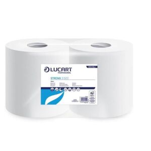 Törlőkendő, tekercses, 3 rétegű, LUCART, "Strong 3.500", hófehér 146522262 - Papírtörlő