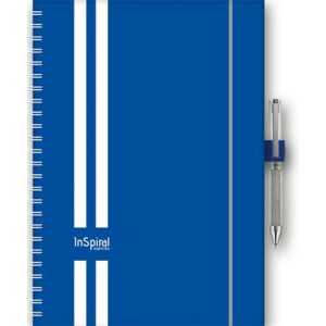 Naptár, tervező, A5, heti, DAYLINER, "InSpiral GT", kék-fehér 146522785 - Irodai kiegészítő