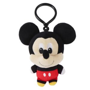 Disney Mickey Smile 3D plüss figura akasztóval, táskadísz 13 cm 146523467 - Kulcstartó