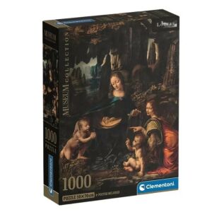Művészet Sziklás Madonna Da Vinci 1000 db-os Compact puzzle Clementoni 146523818 - Puzzle