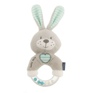 Csörgős plüss játék Baby Mix nyúl menta 146523934 - Csörgő