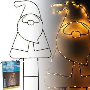 Mikulás Kerti Állvány Meleg Fehér 180 Led Elemmel Működő Izzók 29,5X67,5Cm Luca 146525952 - Edelman