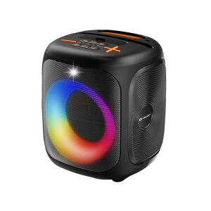 Tracer Cube20, 20W, TWS, RGB LED, FM rádió, Karaoke, Fekete, Hordozható hangszóró 146526766 - Tracer