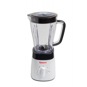 Saturn ST-FP9100, 500W, 1.5L, 2 sebesség, Impulzus funkció, Rozsdamentes acél penge, Fehér, Turmixgép 146527366 - Saturn