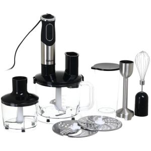 Saturn ST-FP9105, 600W, 2 sebesség, Cserélhető fej, Rozsdamentes acél, Fekete, Botmixer szett 146527375 - Saturn