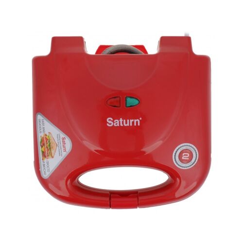 Saturn ST-EC1082, 750W, 4 szeletes, Tapadásmentes, Piros, Szendvicssütő
