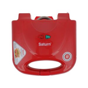Saturn ST-EC1082, 750W, 4 szeletes, Tapadásmentes, Piros, Szendvicssütő 146527394 - Vízforraló, Kenyérpirító, Szendvicssütő és Asztali grillsütő