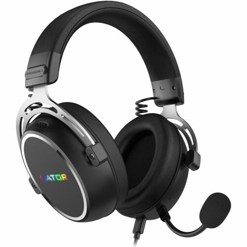 HATOR Hypergang 3 vezetékes USB és vezeték nélküli USB Type-C / USB Type-A Bluetooth fejhallgató, fekete 165773828 - Gamer fejhallgató