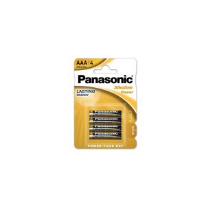 PANASONIC Alkaline Power 1,5 V alkáli AAA elem (4 db/cs) 146527707 - Elem & akkumulátor