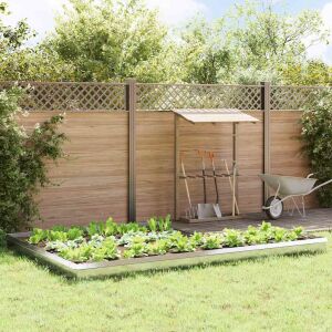 vidaXL Csiga kerítések 16 pcs Ezüst Rozsdamentes acél 146534493 - Ágyásszegély